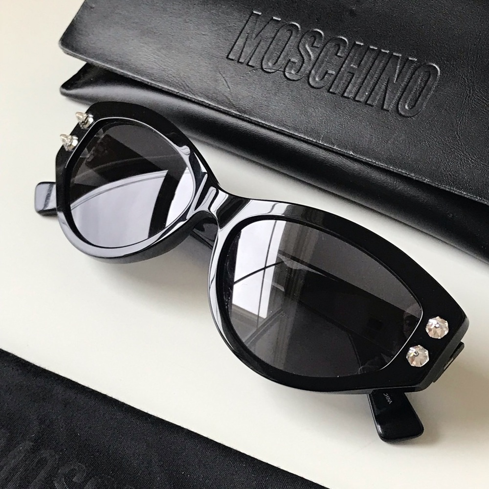Moschino Cat Eye Spike Sunglasses MOS109/S 0807/IR 55 - Picture 15 of 16